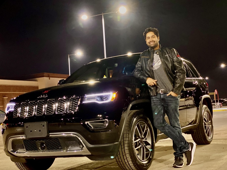 The night we picked up the Jeep Grand Cherokee