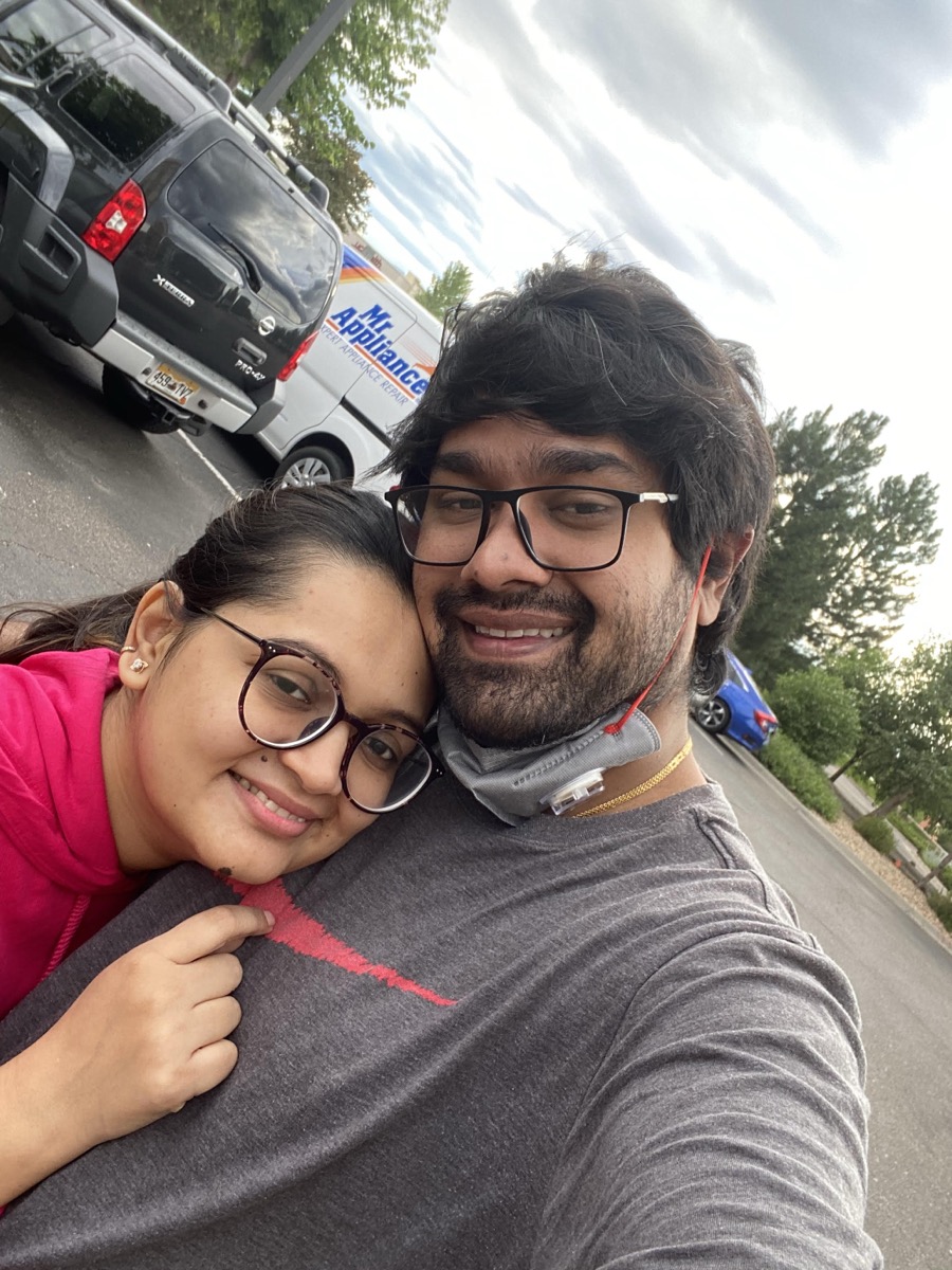Outside the hotel in Lone Tree, Colorado